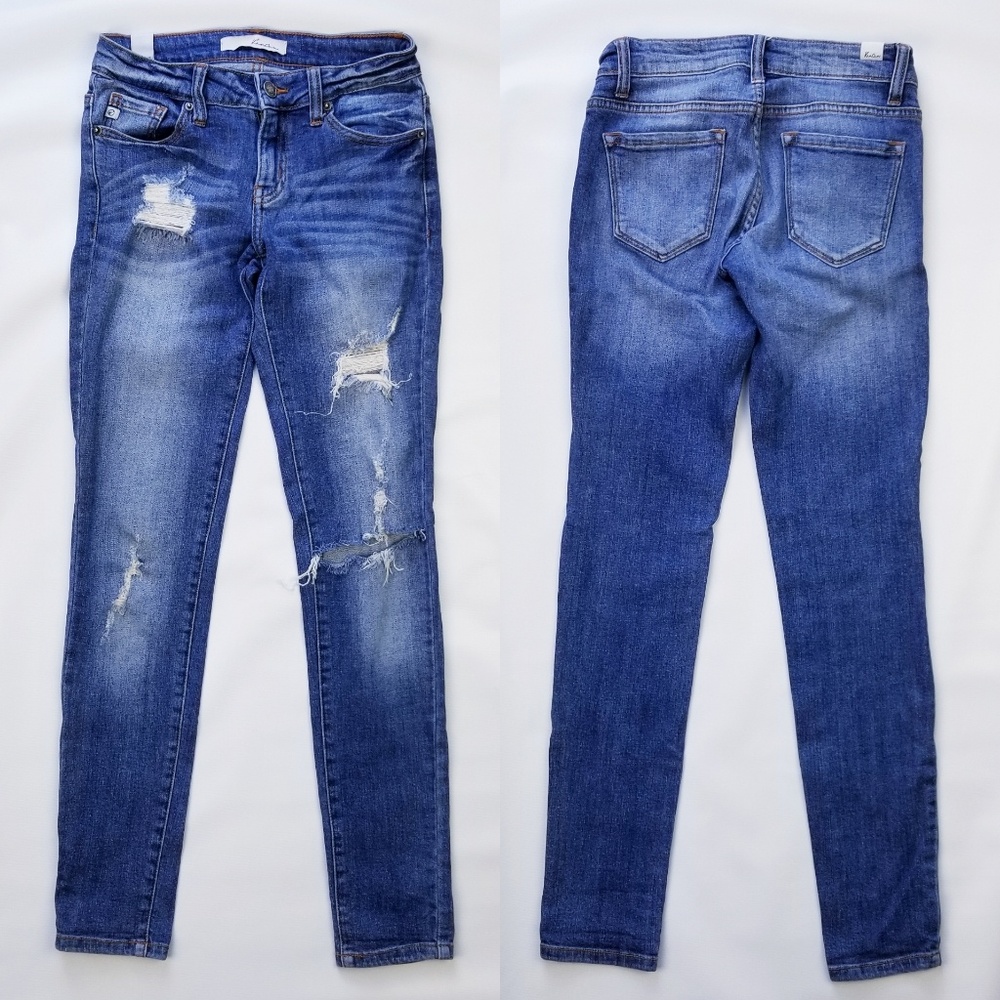KanCan Skinny Ripped Frayed Destroyed Destressed